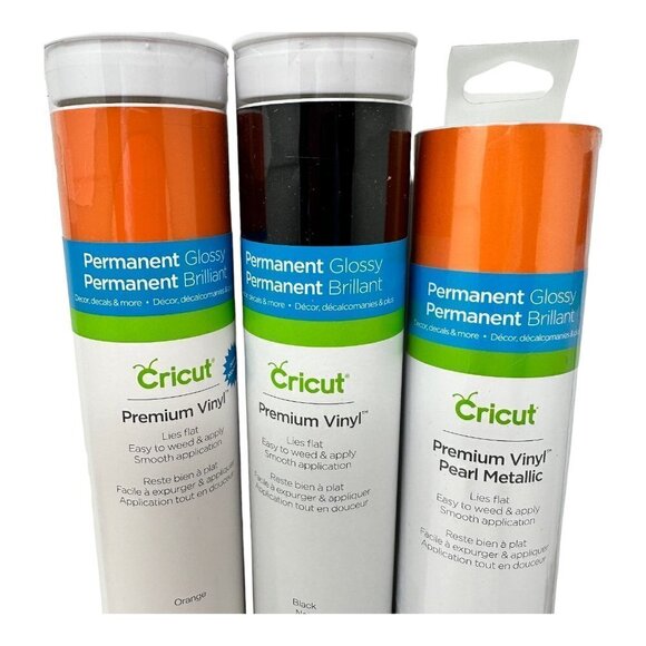 Cricut Vinyl Lot Iron On Permanent Removable Halloween Orange Black HTV Gift - Picture 5 of 9